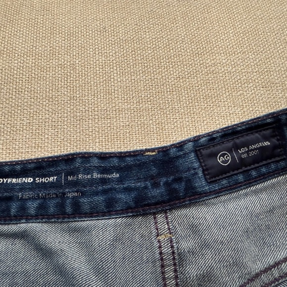 AG Adriano Goldschmied Women's Blue Denim Shorts size 30 - Picture 3 of 9